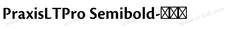 PraxisLTPro Semibold字体转换